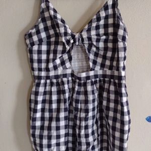 American eagle gingham romper